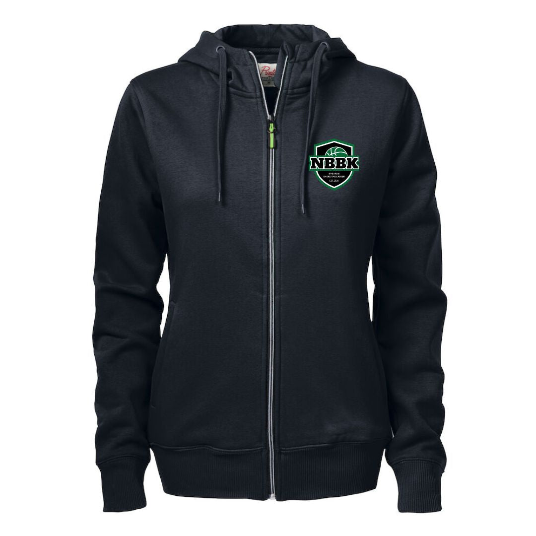 NBBK Hoodie dam med dragkedja