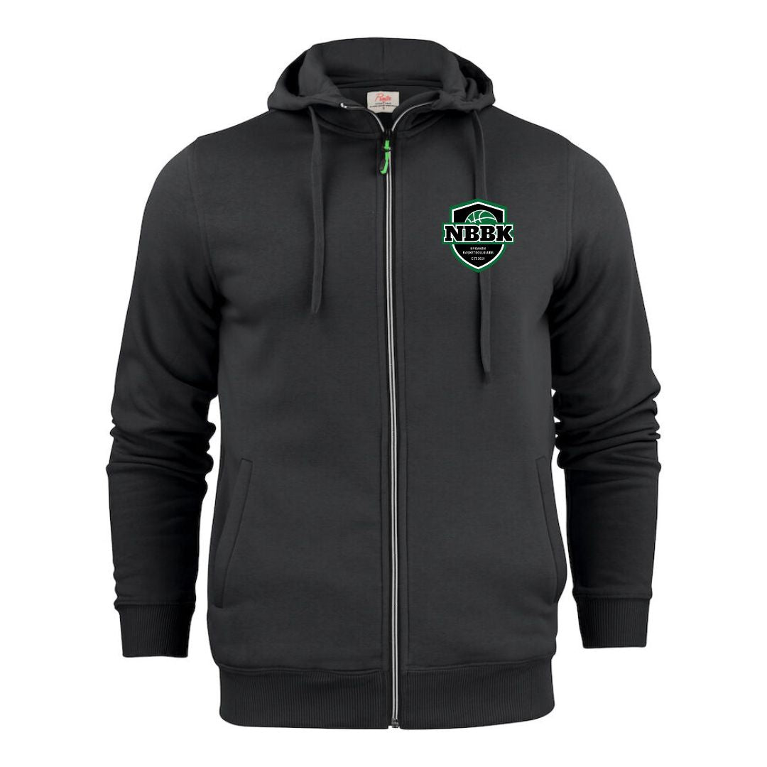 NBBK Hoodie herr med dragkedja