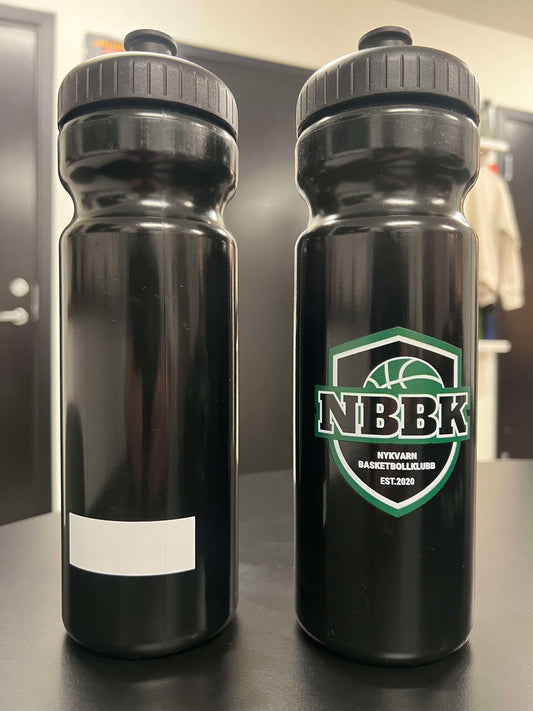 NBBK - NYHET! Vattenflaska 750 ml med klubbemblem plus plats för namn