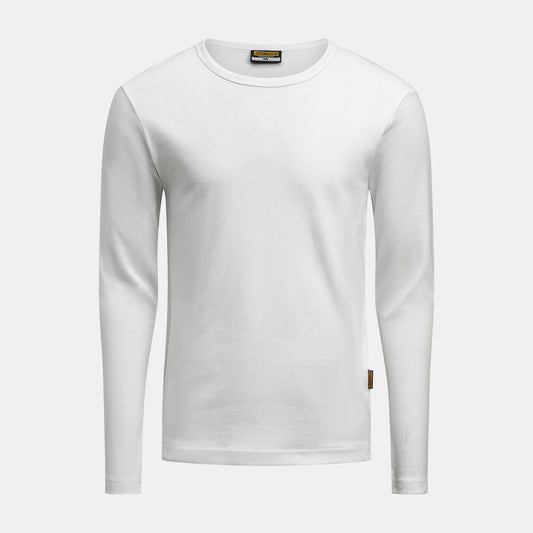 OUTLET - JOBMAN långärmad vit T-shirt
